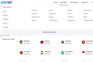 Gigago eSIM Plans and Costs