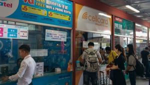 Buying SIM card in Cambodia